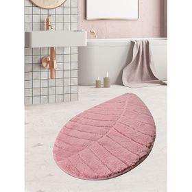 Chilai Home Jungle Leaf Pembe 60x100 cm Banyo Halısı