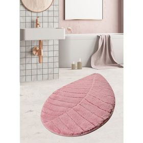 Chilai Home Jungle Leaf Pembe 60x100 cm Banyo Halısı