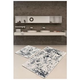 Chilai Home Kenzo Djt 2'li Set Paspas Kaymaz Tabanlı Banyo Halısı