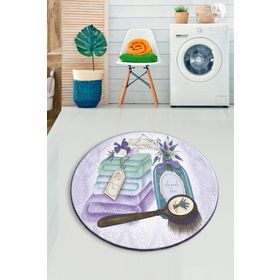 Chilai Home Lavanta 100x100 cm Banyo Halısı