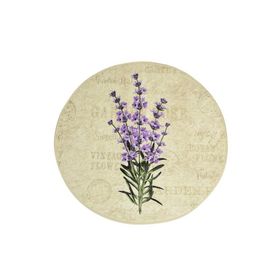 Chilai Home Lavender Djt Çap 100 cm Banyo Halısı