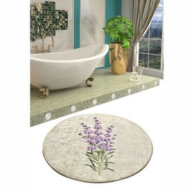 Chilai Home Lavender Djt Çap 100 cm Banyo Halısı