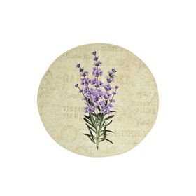 Chilai Home Lavender Djt Çap 100 cm Banyo Halısı