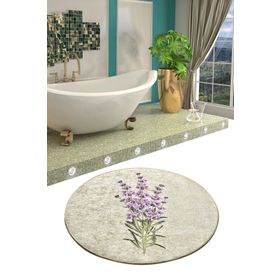 Chilai Home Lavender Djt Çap 100 cm Banyo Halısı