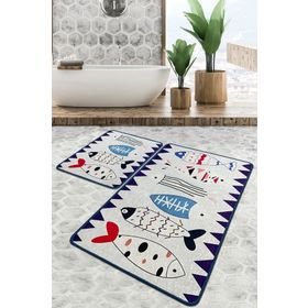 Chilai Home Le Poisson Djt 2'li Set Banyo Halısı