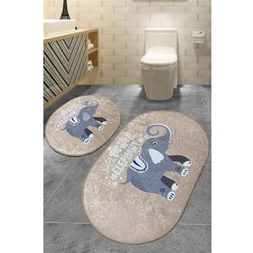 Chilai Home Lepanti Bej 2'li Set Djt Banyo Halısı