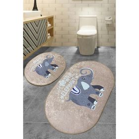 Chilai Home Lepanti Bej 2'li Set Djt Banyo Halısı