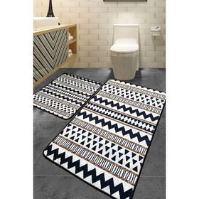 Chilai Home Linie Djt 2'li 60x100 cm 50x60 cm Banyo Halısı