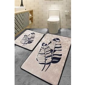 Chilai Home Lipha Bej 2'li Set Djt Banyo Halısı