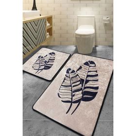 Chilai Home Lipha Bej 2'li Set Djt Banyo Halısı