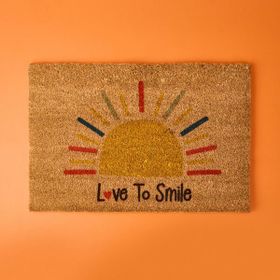 Chilai Home Love to Smile Koko 40x60 cm Renkli Güneş Desenli Kapı Paspası