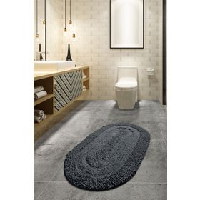 Chilai Home Macoroni Füme 80x130 cm Cotton Banyo Halısı