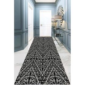Chilai Home Maggie Siyah Djt 100x300 cm Dekoratif Salon Halısı