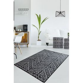 Chilai Home Maggie Siyah Djt 80x200 cm Dekoratif Salon Halısı