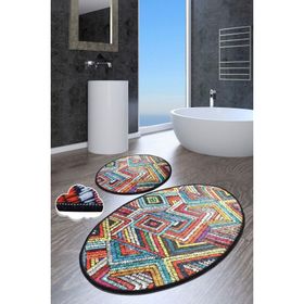 Chilai Home Maglie Djt 2'li Set Paspas Banyo Halısı Klozet Takımı