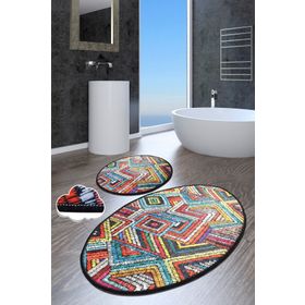 Chilai Home Maglie Djt 2'li Set Paspas Banyo Halısı Klozet Takımı