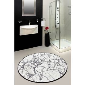 Chilai Home Marble Beyaz Djt 100 cm Banyo Halısı