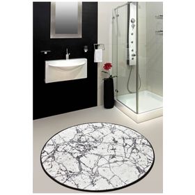 Chilai Home Marble Beyaz Djt 100 cm Banyo Halısı