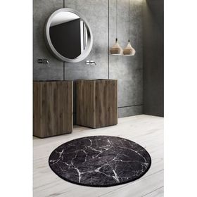 Chilai Home Marble Djt Çap 100 cm Banyo Halısı