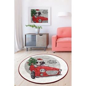 Chilai Home Merry Christmas Djt 140x140 cm Dekoratif Salon Halısı