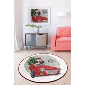 Chilai Home Merry Christmas Djt 140x140 cm Dekoratif Salon Halısı