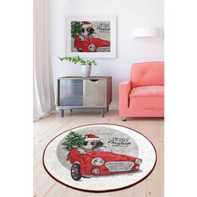 Chilai Home Merry Christmas Djt 140x140 cm Dekoratif Salon Halısı