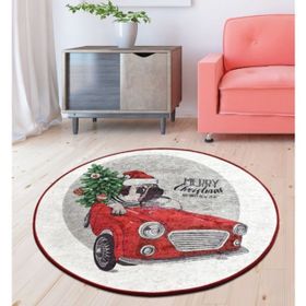 Chilai Home Merry Christmas Djt 140x140 cm Dekoratif Salon Halısı
