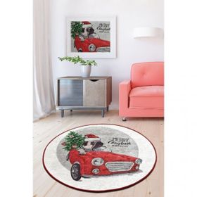Chilai Home Merry Christmas Djt 140x140 cm Dekoratif Salon Halısı