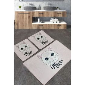 Chilai Home Miya Djt 3'lü Set Banyo Halısı