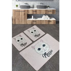 Chilai Home Miya Djt 3'lü Set Banyo Halısı