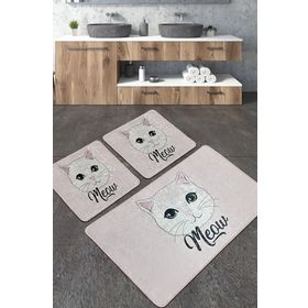 Chilai Home Miya Djt 3'lü Set Banyo Halısı