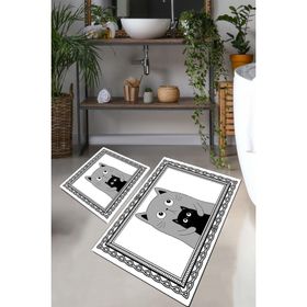 Chilai Home Mom Cat Djt 2'li Set Banyo Halısı