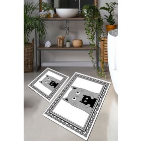 Chilai Home Mom Cat Djt 2'li Set Banyo Halısı