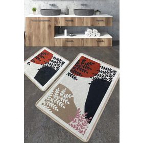 Chilai Home Noe Paspas Djt 2'li Set Yıkanabilir Kaymaz Taban Banyo Halısı