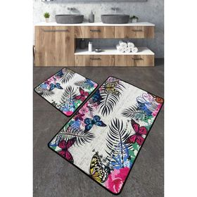 Chilai Home Noirobi Paspas Djt 2'li Set Yıkanabilir Kaymaz Taban Banyo Halısı
