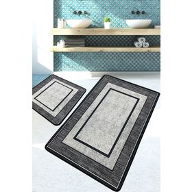 Chilai Home Patra Beyaz Paspas Djt 2'li Set Yıkanabilir Kaymaz Taban Banyo Halısı