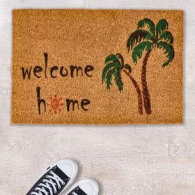 Chilai Home Paume Koko 40x60 cm Renkli Palmiye Desenli Kapı Paspası