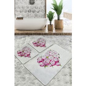 Chilai Home Peonia Djt 3'lü Set Banyo Halısı