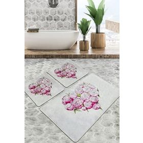 Chilai Home Peonia Djt 3'lü Set Banyo Halısı