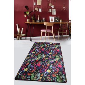 Chilai Home Pictura Siyah Djt 80x200 cm Dekoratif Halı