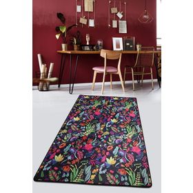 Chilai Home Pictura Siyah Djt 80x200 cm Dekoratif Halı