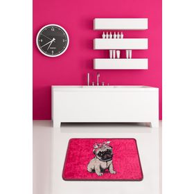 Chilai Home Pink Pug Djt 40x60 cm Banyo Paspası