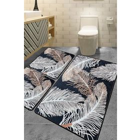 Chilai Home Pomesa 3'lü Set Djt Banyo Halısı