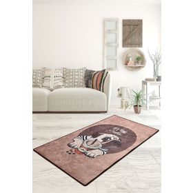 Chilai Home Pugs Coffee Djt 60x140 cm Dekoratif Salon Halısı