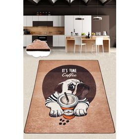 Chilai Home Pugs Coffee Djt 60x140 cm Dekoratif Salon Halısı