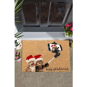 Chilai Home PVC Selfie Dekoratif PVC Taban İç ve Dış Kapı Önü Paspası