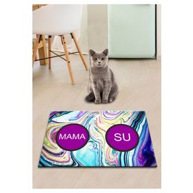 Chilai Home Pvc Spill Paint Kedi Köpek Mama Paspası