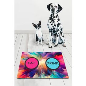 Chilai Home Pvc Vario Nube Kedi Köpek Mama Paspası
