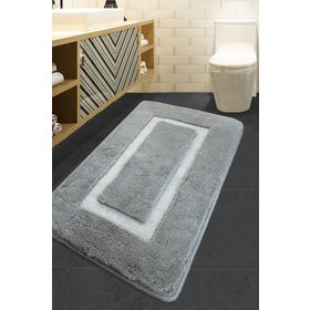 Chilai Home Quadrato Gri 70x120 cm Banyo Halısı