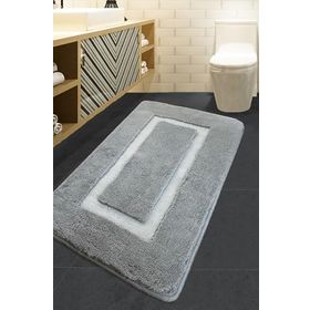 Chilai Home Quadrato Gri 70x120 cm Banyo Halısı
